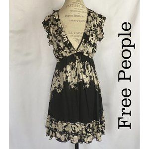 Free People Black Floral Dress